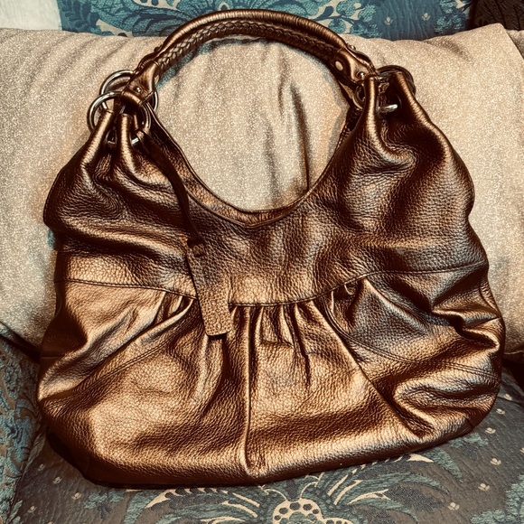 🆕 CARLO DIMO VINTAGE METALLIC HANDBAG - Picture 2 of 16